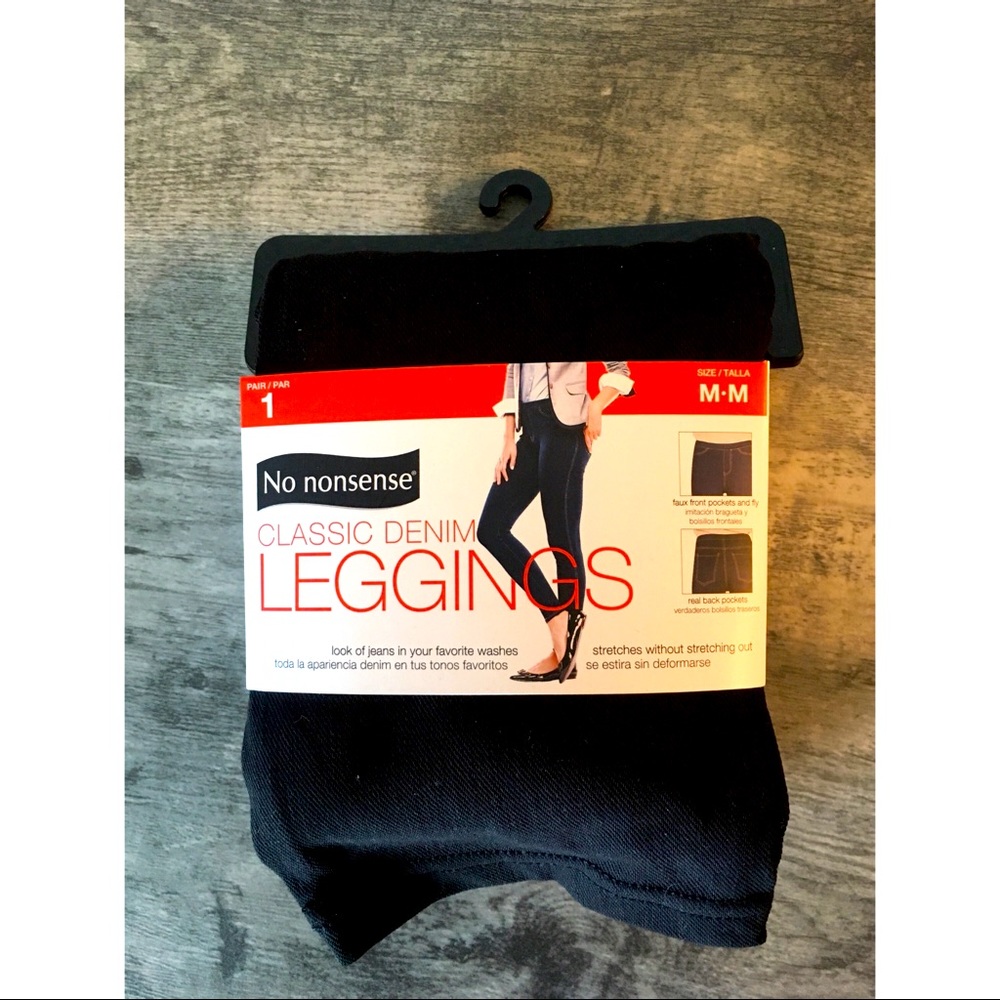 Denim leggings